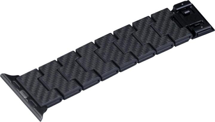 Produktbild Pitaka Band Carbon Fiber Retro for Apple Watch 1/2/3/4/5/6/7/8/9/10/SE/Ultra/Ultra2 black grey (Carbonfaser)