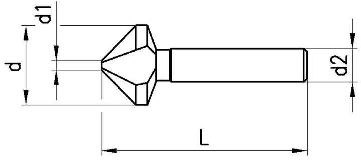 Actual product image Neriox Countersink 90° HSS, TiAlN, DIN 335C, 20.5 (20.5 millimetres)