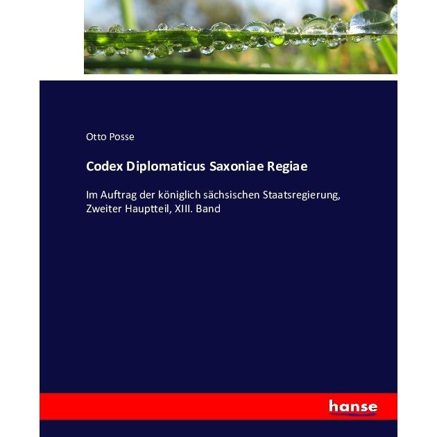 Codex Diplomaticus Saxoniae Regiae, Fachbücher
