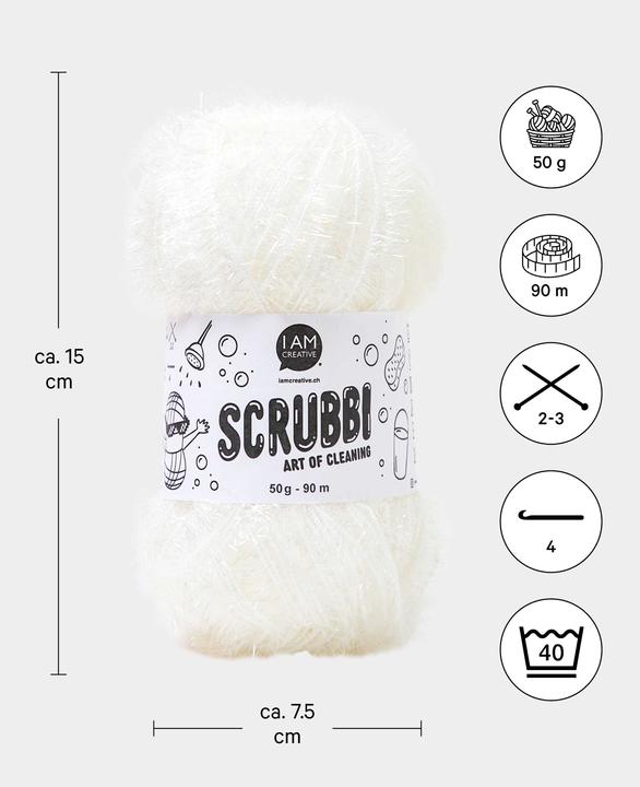 Actual product image I Am Creative Scrubbi dishwashing sponge yarn (90 m)