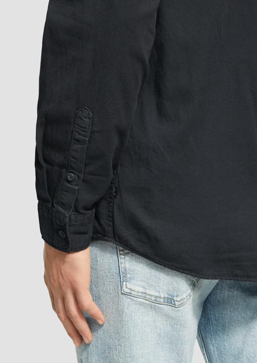 Image du produit S.Oliver Hemd Regular Fit: Gewaschenes Twillhemd mit Logostickerei (S)