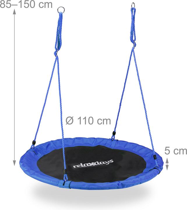 Actual product image Relaxdays 110 cm Nest Swing