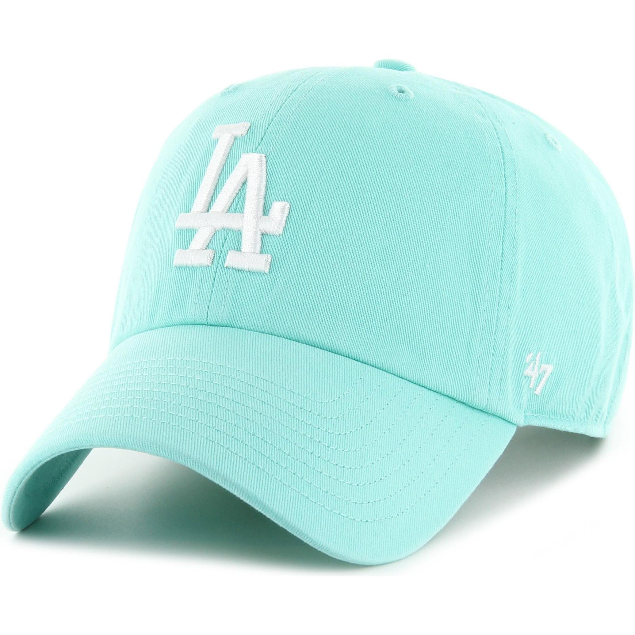 47 Brand, Herren, Cap, Strapback Cap - CLEAN UP Los Angeles Dodgers türkis, Türkis, (One Size)
