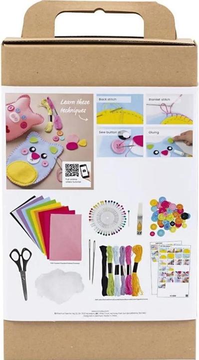 Actual product image Creativ Company Craft Set Starter Sewing Felt, Cord, Buttons