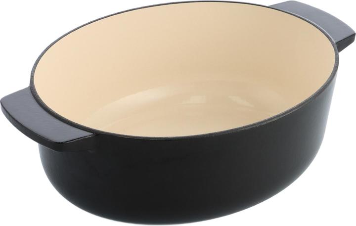 Image du produit KitchenAid braadpan 30cm - gemailleerd gietijzer - onyx zwart - ovaal (30 cm, Cocotte + faitout, Fonte)