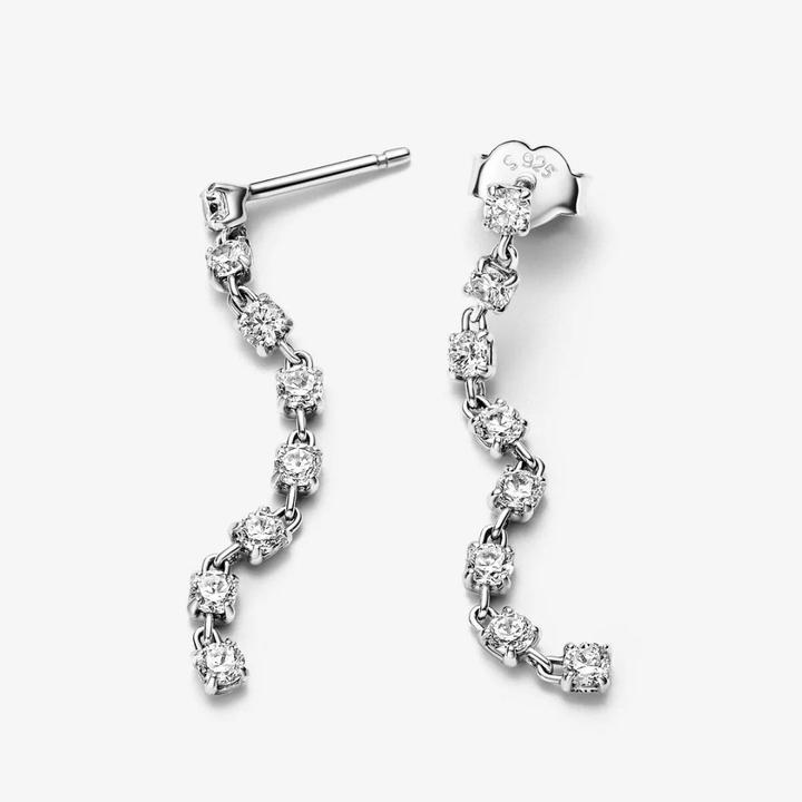 Image du produit Pandora Boucles d'oreilles scintillantes en huit pierres (Argent 925)