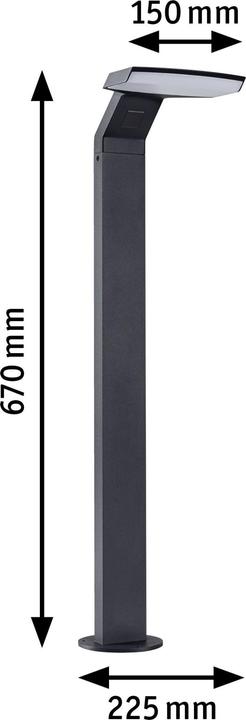 Actual product image Paulmann Outdoor 230V Bollard Light Zerena (1100 lm, IP44)