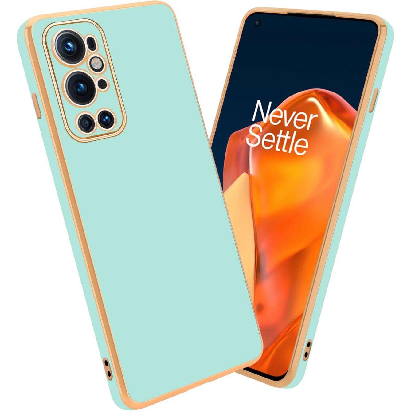 Cadorabo Hülle für OnePlus 9 PRO TPU mit Kameraschutz (OnePlus 9 Pro), Smartphone Hülle, Grün