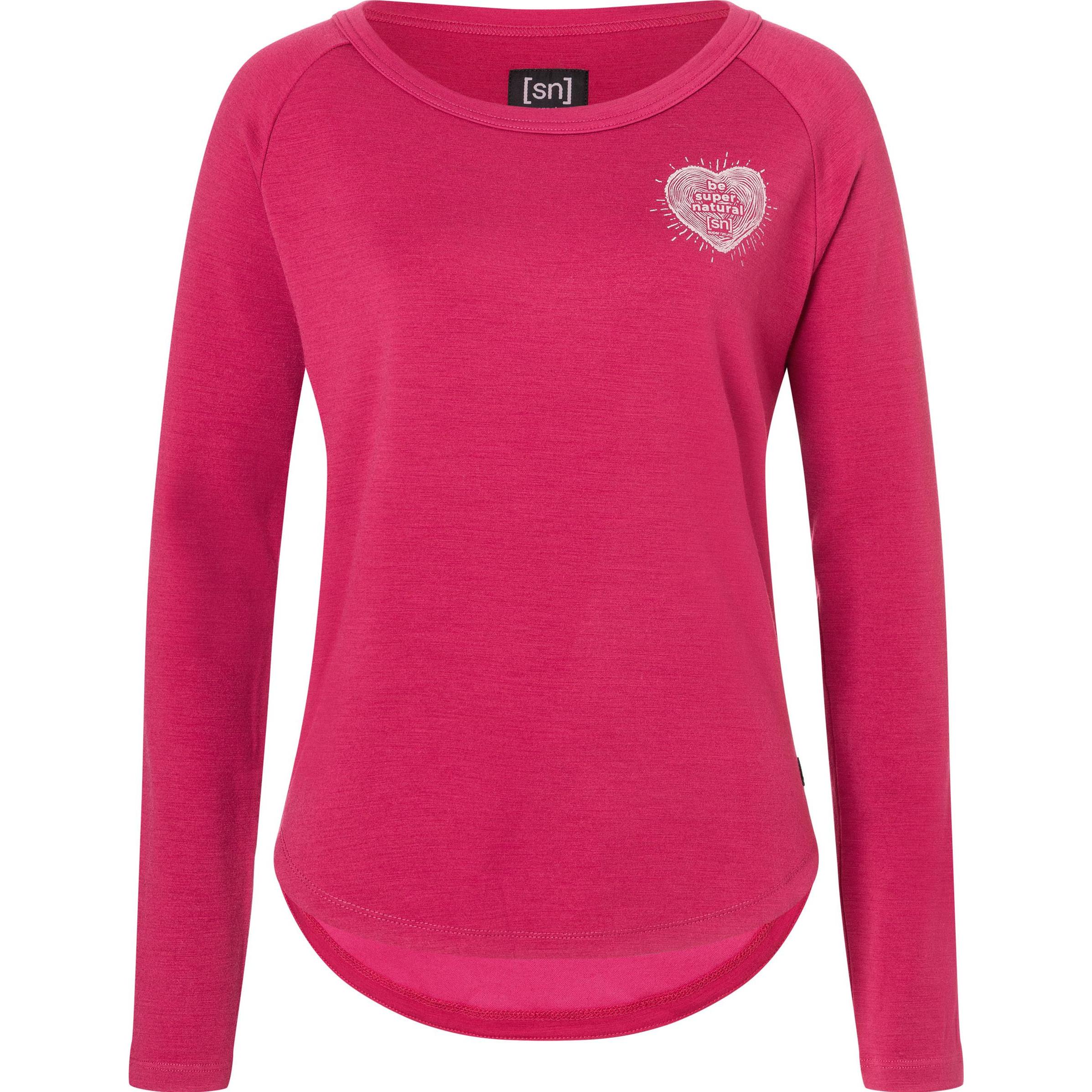 Super Natural, Damen, Pullover, Little Heartwood Crew, Rosa, (M)