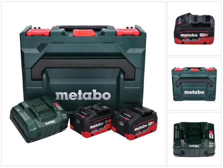 Produktbild Metabo Basic-Set 2 x LiHD 5.5 Ah ML (18 V)