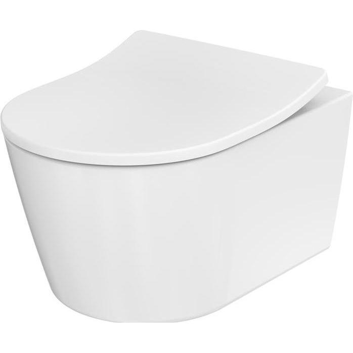 TOTO, Toilette + Bidet, RP Wand-WC tief, randlos weiss