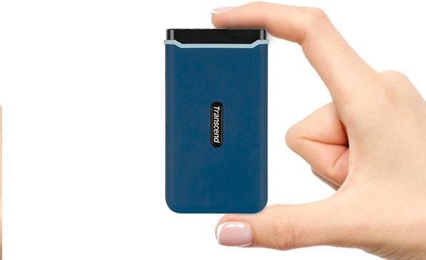 Actual product image Transcend SSD ESD370C 250GB USB-C USB 3.1 Gen 2 (0.25 TB)