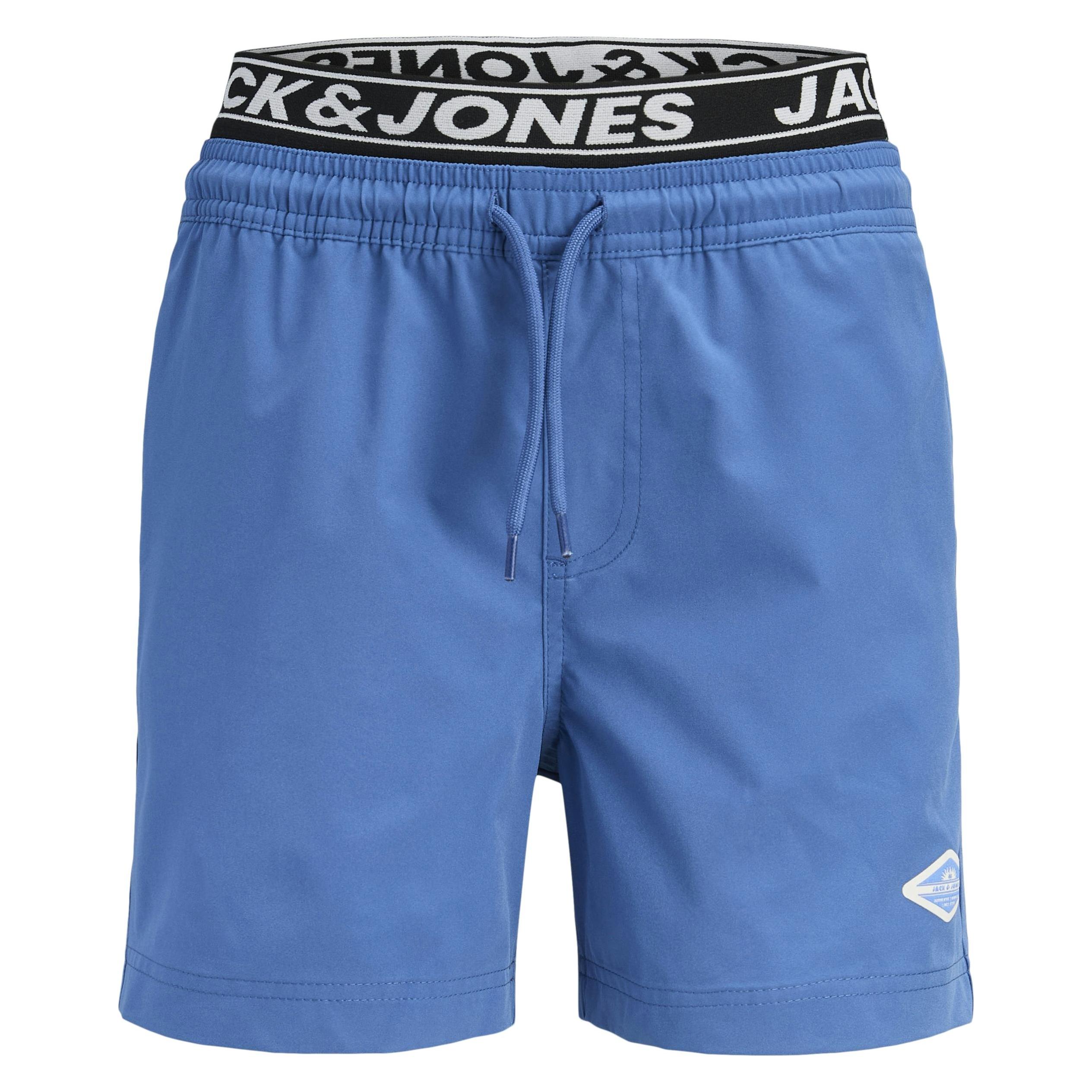 Jack & Jones, Jungen, Badehosen, Junior Badehose Fiji Schwimm-Shorts, Blau, (164)