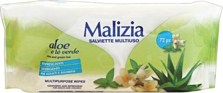 Actual product image Malizia All-Purpose Wet Wipes with Aloe 72 Count (72 pcs.)