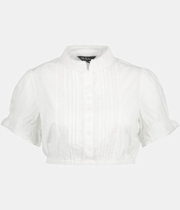 Immagine prodotto Ulla Popken Dirndlbluse, Biesen, Spitze, Stehkragen, Halbarm (62)