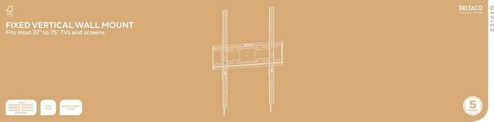 Produktbild Deltaco Fiksuotas vertikalus ekrano laikiklis OFFICE, 37"-75",, VESA / ARM-0270 (Wand, 75 kg, 37" - 75")