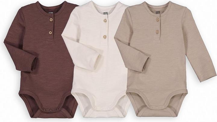 Produktbild La Redoute Collections 3er-Pack unifarbene Bodys (68)