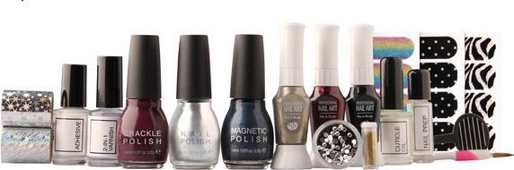 Immagine prodotto Rio Completo Nail Art Shine and Charm ( NADG) (Purple, Borgogna, Oro, Argento)