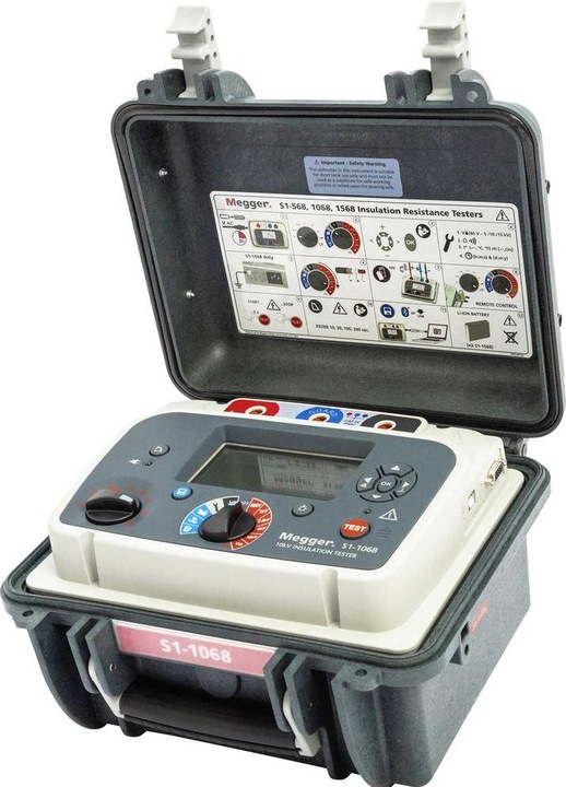 Megger S1-1068 DC insulation measuring device 250 V, 500 V, 1000 V, 2500 V, 5000 V