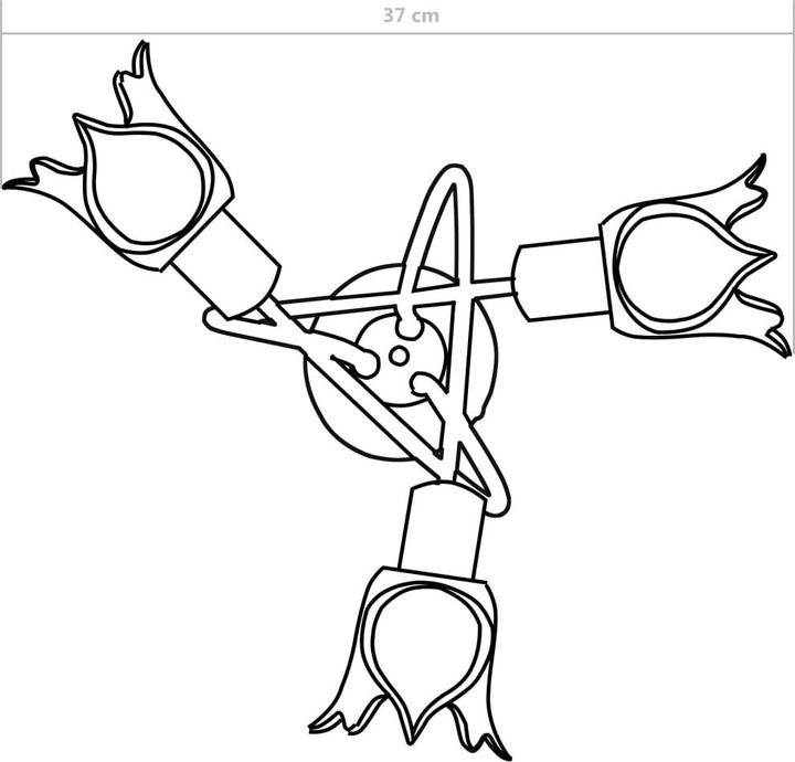 Produktbild vidaXL Deckenleuchte (E14)