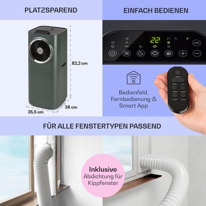 Produktbild Klarstein Mobile Klimaanlage (10.000 BTU, Anthrazit) (49 m², 10000 BTU/h)