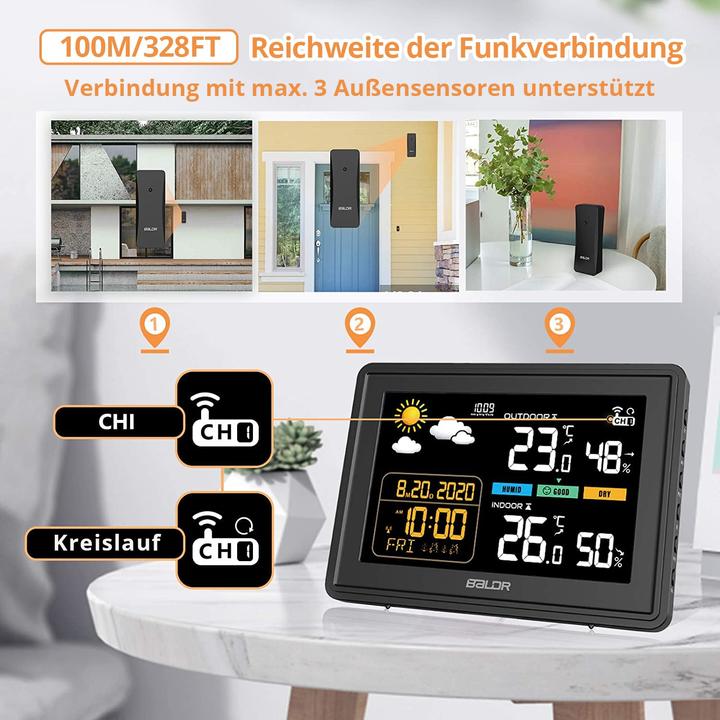 Produktbild Baldr Wetterstation mit Aussensensor KS-359v1