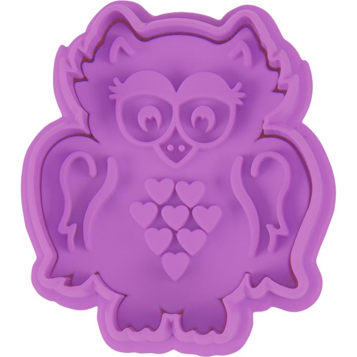 Actual product image Städter Embossing Cookie Cutter with Ejector Owl