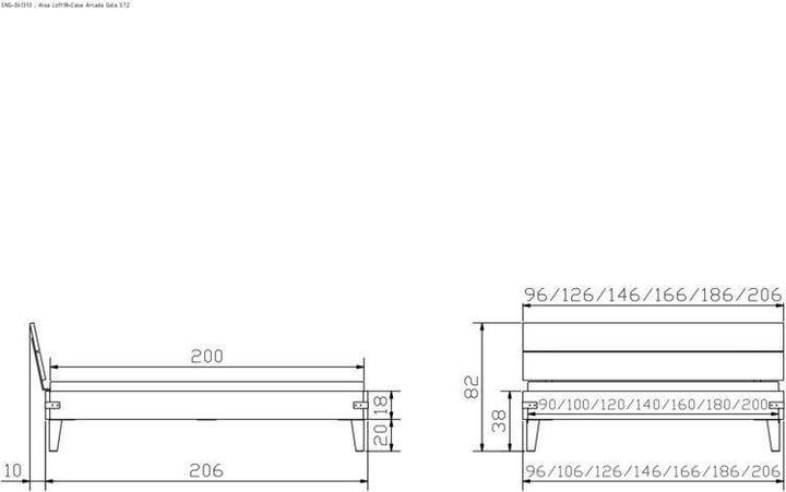 Actual product image Hasena Aloa 20 (160 x 200 cm)