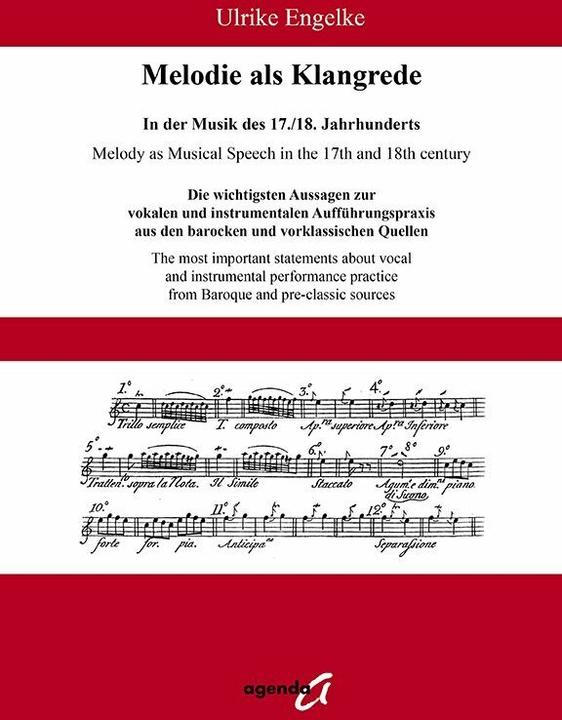 Produktbild Melodie als Klangrede. In der Musik des 17./18. Jahrhunderts (Deutsch, Ulrike Engelke, 2018)