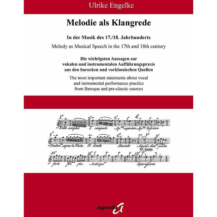 Melodie als Klangrede. In der Musik des 17./18. Jahrhunderts, Sachbücher von Ulrike Engelke