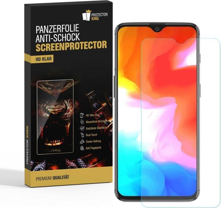 Actual product image Protectorking 4x Panzerfolie Anti-Shock HD Klar (4 Piece, OnePlus 6T)