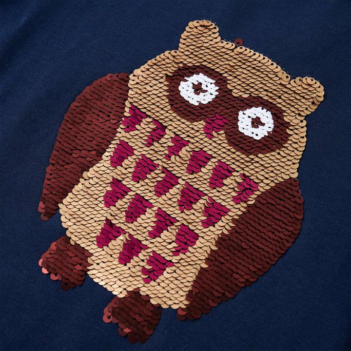 Produktbild vidaXL Kinder-Langarmshirt Marineblau 104,Material: 95 % Baumwolle (104)