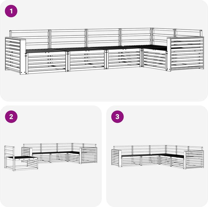 Produktbild vidaXL Outdoor-Sofa