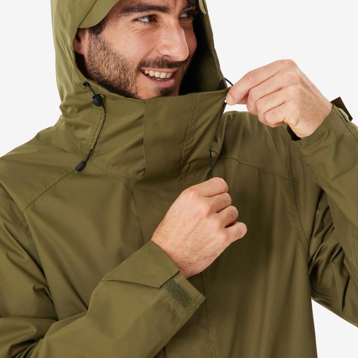 Produktbild Quechua Wanderjacke Herren lang - NH500 olivengrün (XXL)