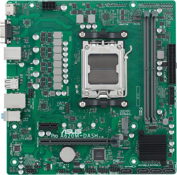 Produktbild ASUS PRO A620M-DASH-CSM (AM5, AMD A620, mATX)