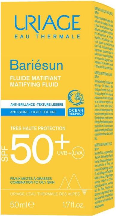 Productafbeelding Uriage Bariésun Matte Fluïde SPF50 (Zonnecrème gezicht, SPF 50, 50 ml, 74 g)