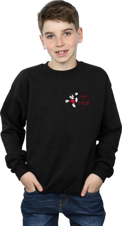 Produktbild Disney Mickey Mouse Faux Pocket Since 1928 Sweatshirt Jungen (152, 158)