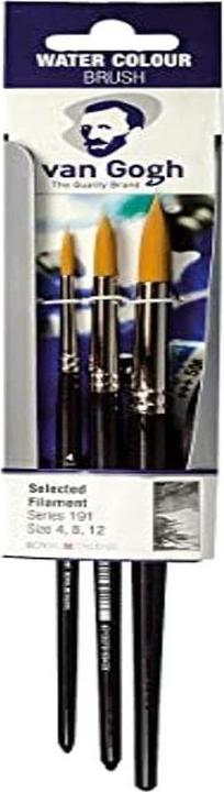 Produktbild Talens Van Gogh Aquarellpinselset Series 191 (Gr. 4, 8, 12) (8.10 mm)