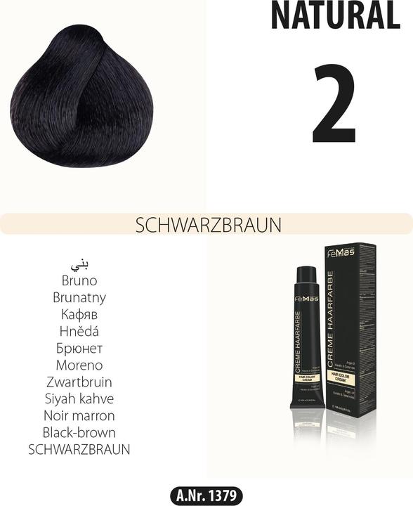 Produktbild Bate (2) Haarfarbe Schwarzbraun 100ml (2 Schwarzbraun)