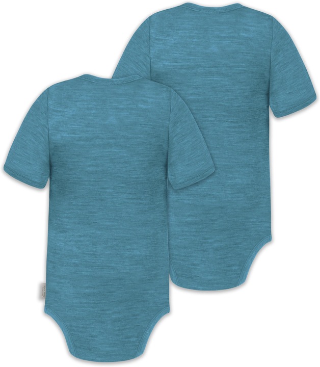 Actual product image Normani Set of 2 baby merino short-sleeved body "Tihoi" - 9309 (62)