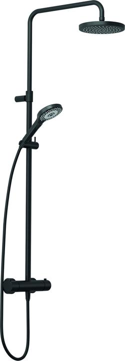 Kludi DIVE Thermostat Dual Shower System, tube réglable horizontalement et verticalement, 6907939-00