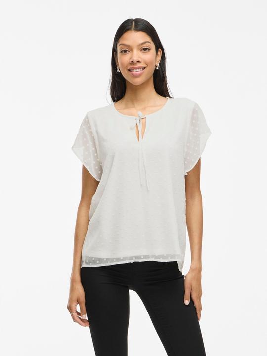 Actual product image Vila Dotted top with short sleeves (38)