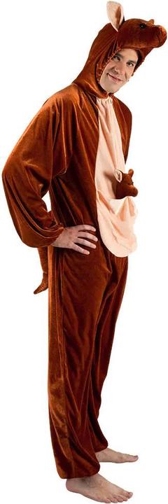 Actual product image Boland Kangaroo Child Costume: Plush Jumpsuit With Hood (140)
