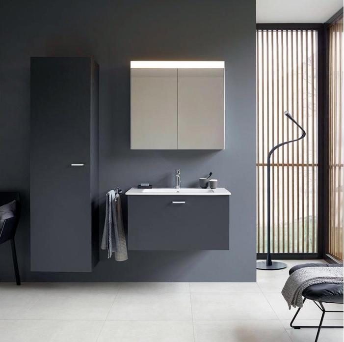 Image du produit Duravit Meuble lavabo ME by Starck m ÜL m HLB 830x490mm 1 trou de robinetterie blanc WG (490 mm, 830 mm)
