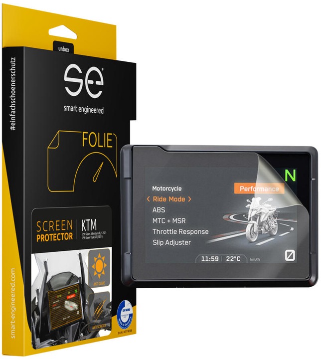 Image du produit Smart Engineered se Film de protection 3D antireflet pour tachymètre / cockpit (UE 2) pour KTM