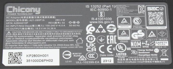 Produktbild Chicony A21-280P1A (280 W)