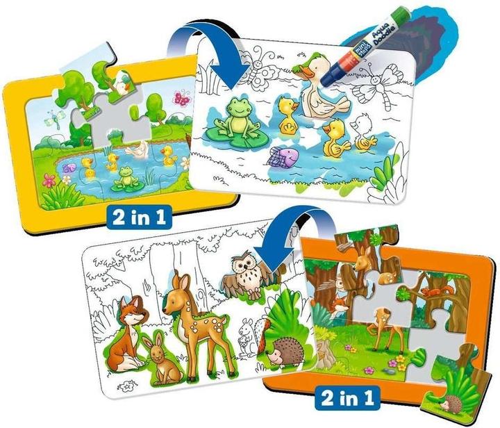 Produktbild Ministeps Aqua Doodle Puzzles: Heimische Tiere (6 Teile)