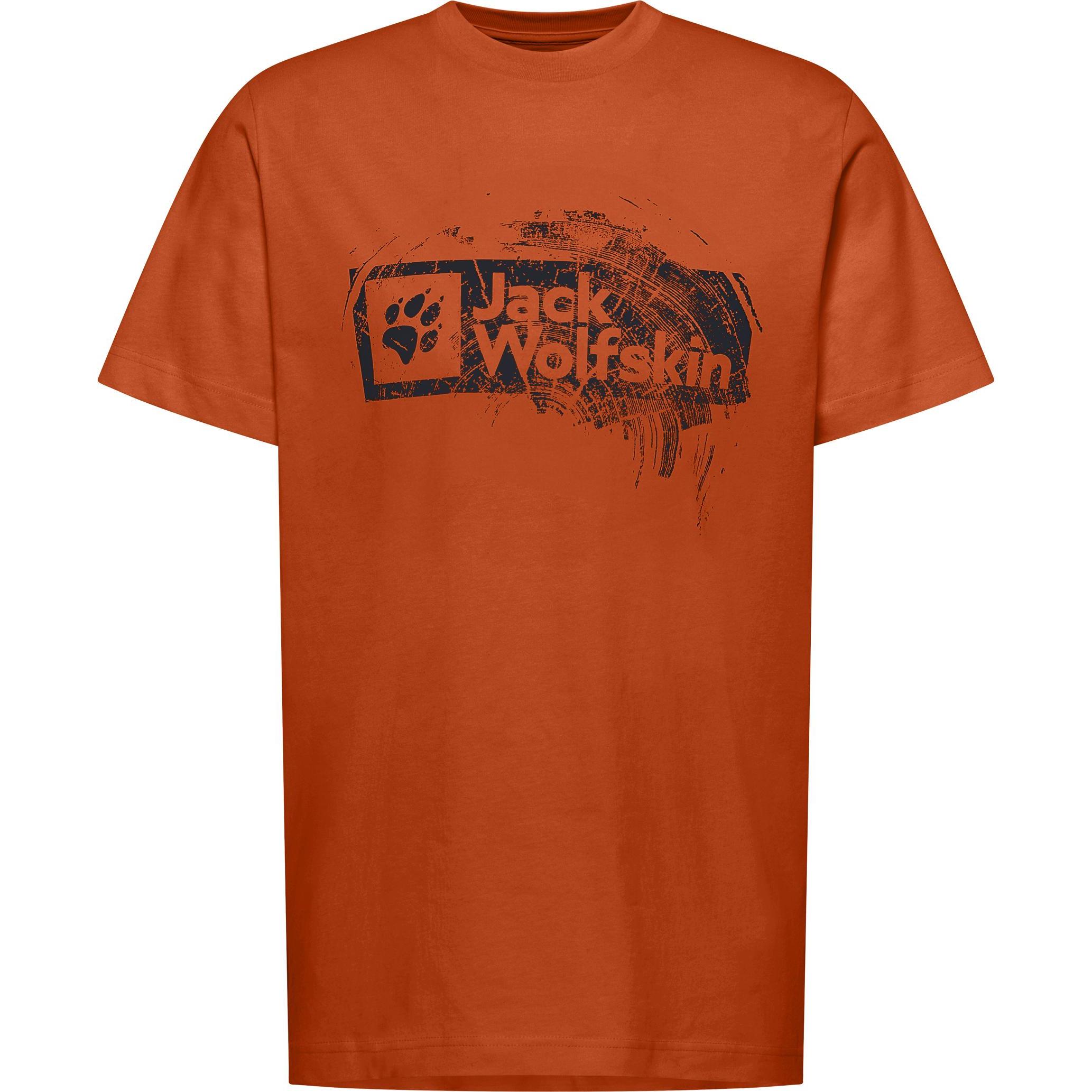 Jack Wolfskin, Herren, Sportshirt, Brand T M (XXL), Orange, XXL
