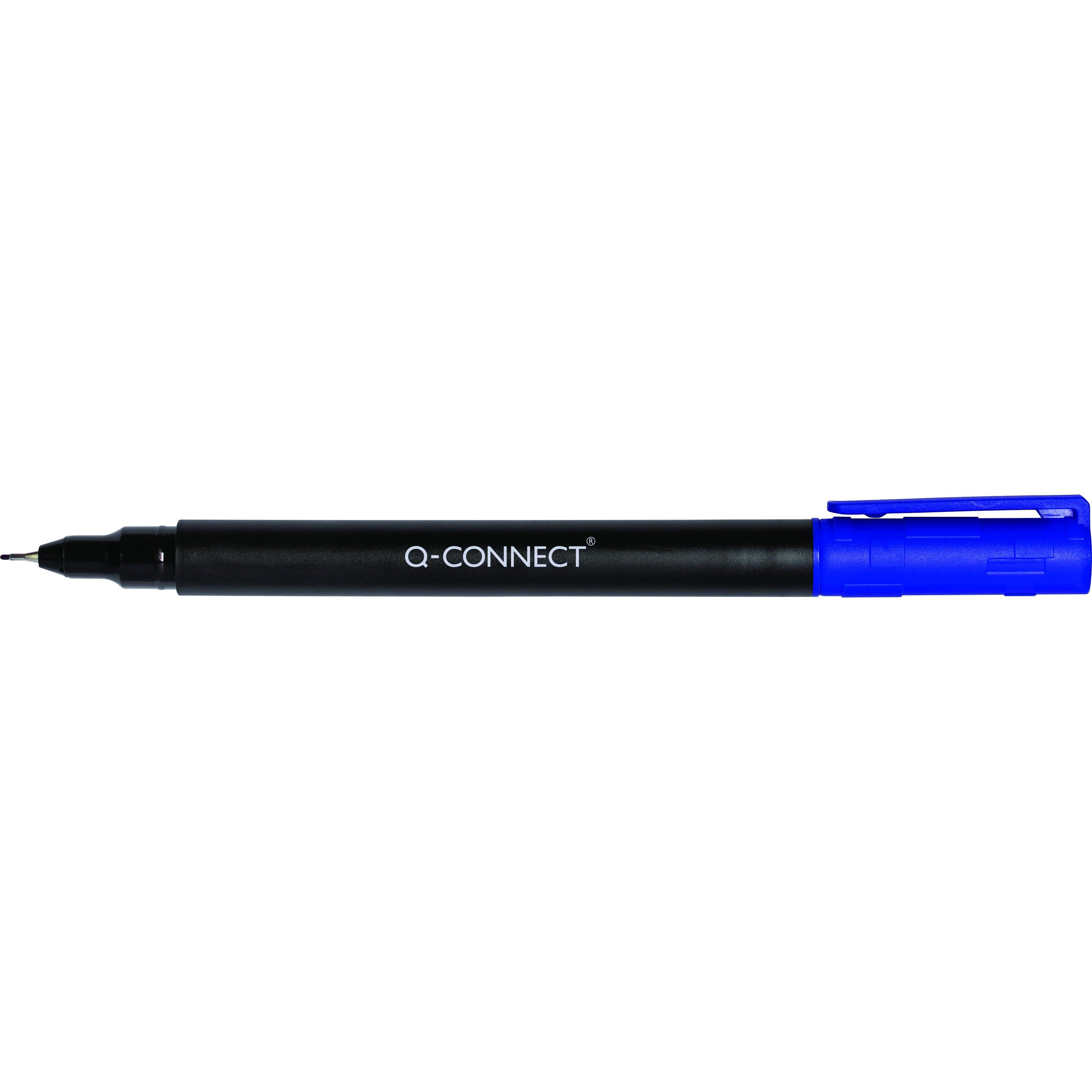 Q-Connect, Marker, CD/DVD-Marker, S, 0,4 mm (Strich), blau (Blau)