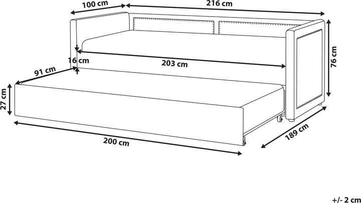 Actual product image Beliani Mimizan (90 x 200 cm)